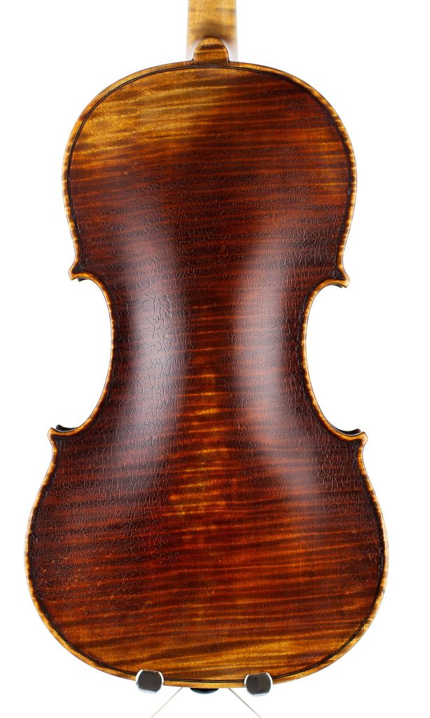 Violin by F. W. Chanot, London, 1897 — back