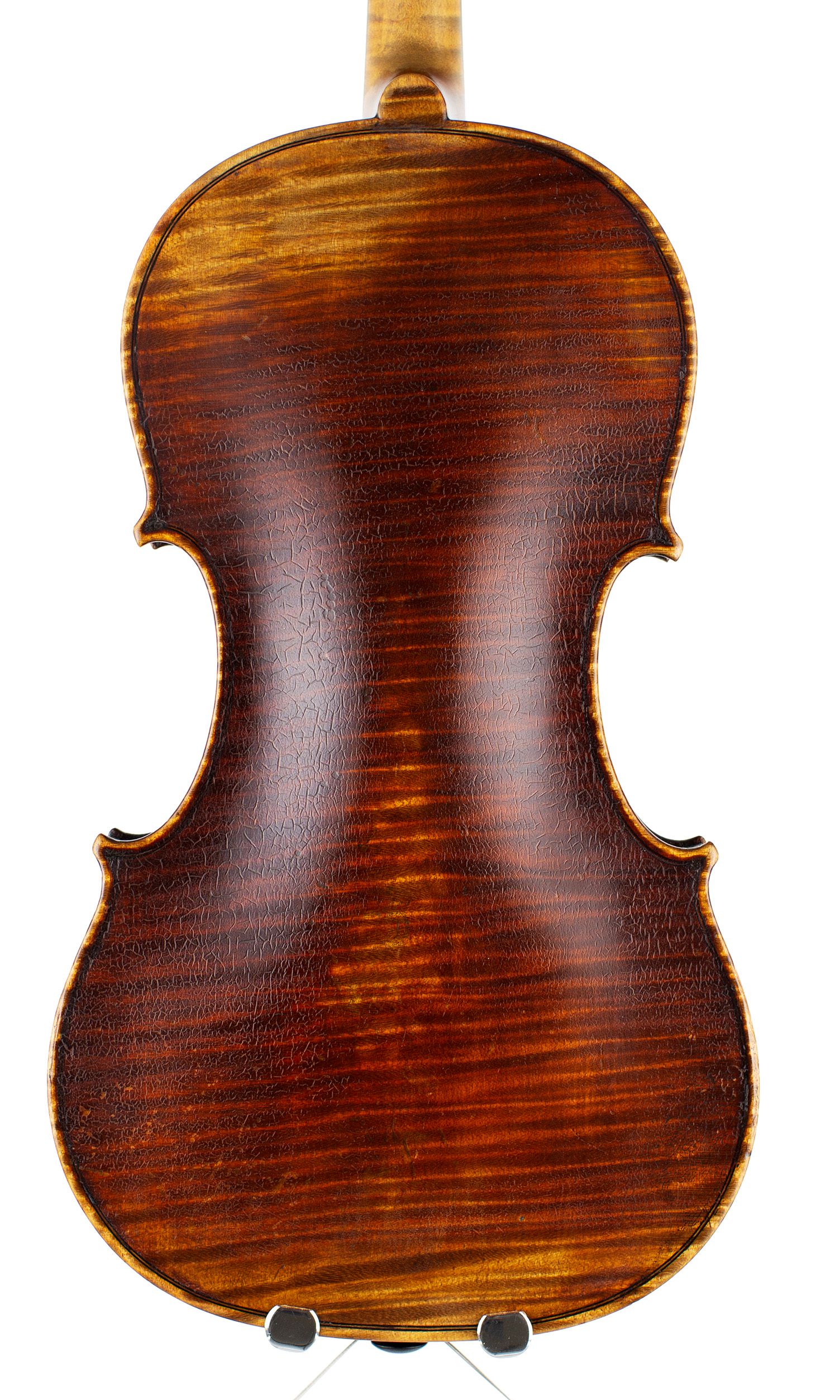 Violin by F. W. Chanot, London, 1897 — back