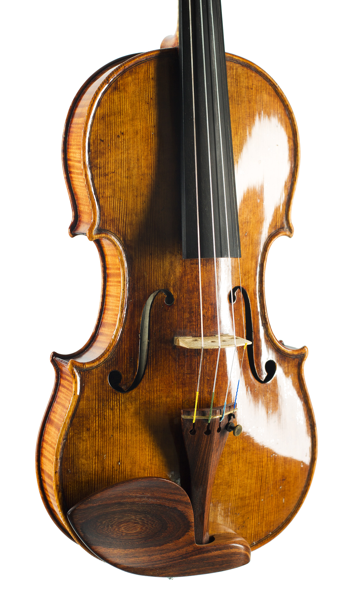 A violin by Vittorio Villa, Cremona, 1999 — angled view, 30°