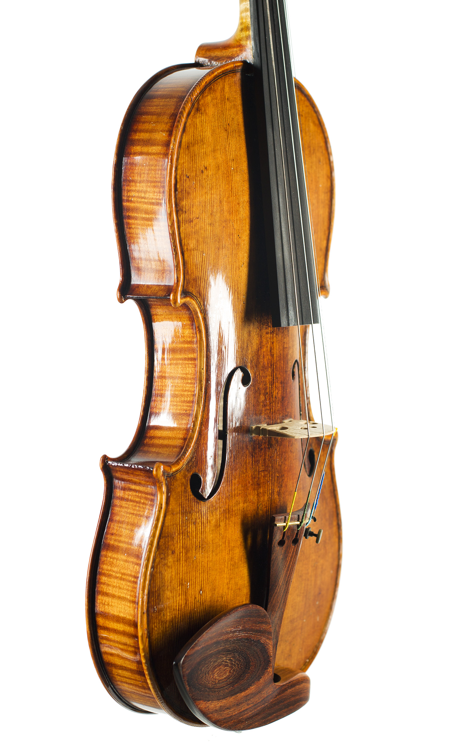 A violin by Vittorio Villa, Cremona, 1999 — angled view, 60°