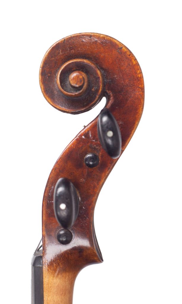 Violin by Thomas Kennedy, London, circa 1830 — scroll