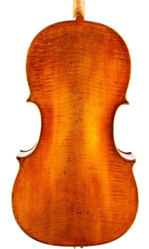 Cello by John Morrison, London, circa 1810 — back