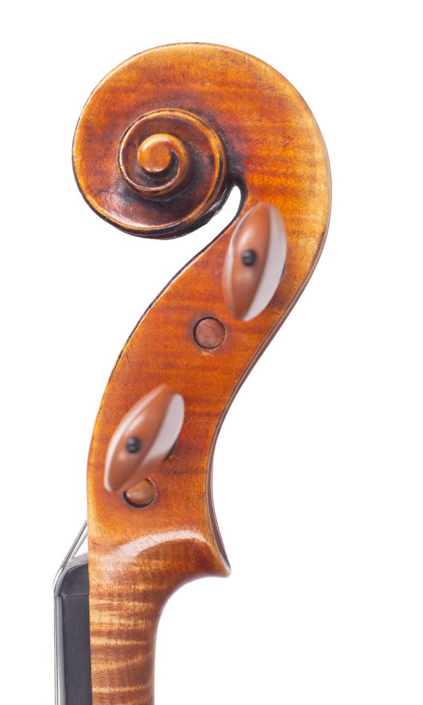 Violin by George Wulme-Hudson, London, 1935 — scroll