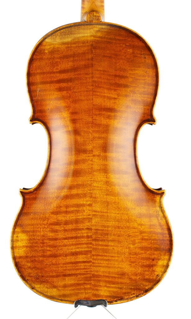 Violin by James William Briggs, Glasgow, 1924 — back