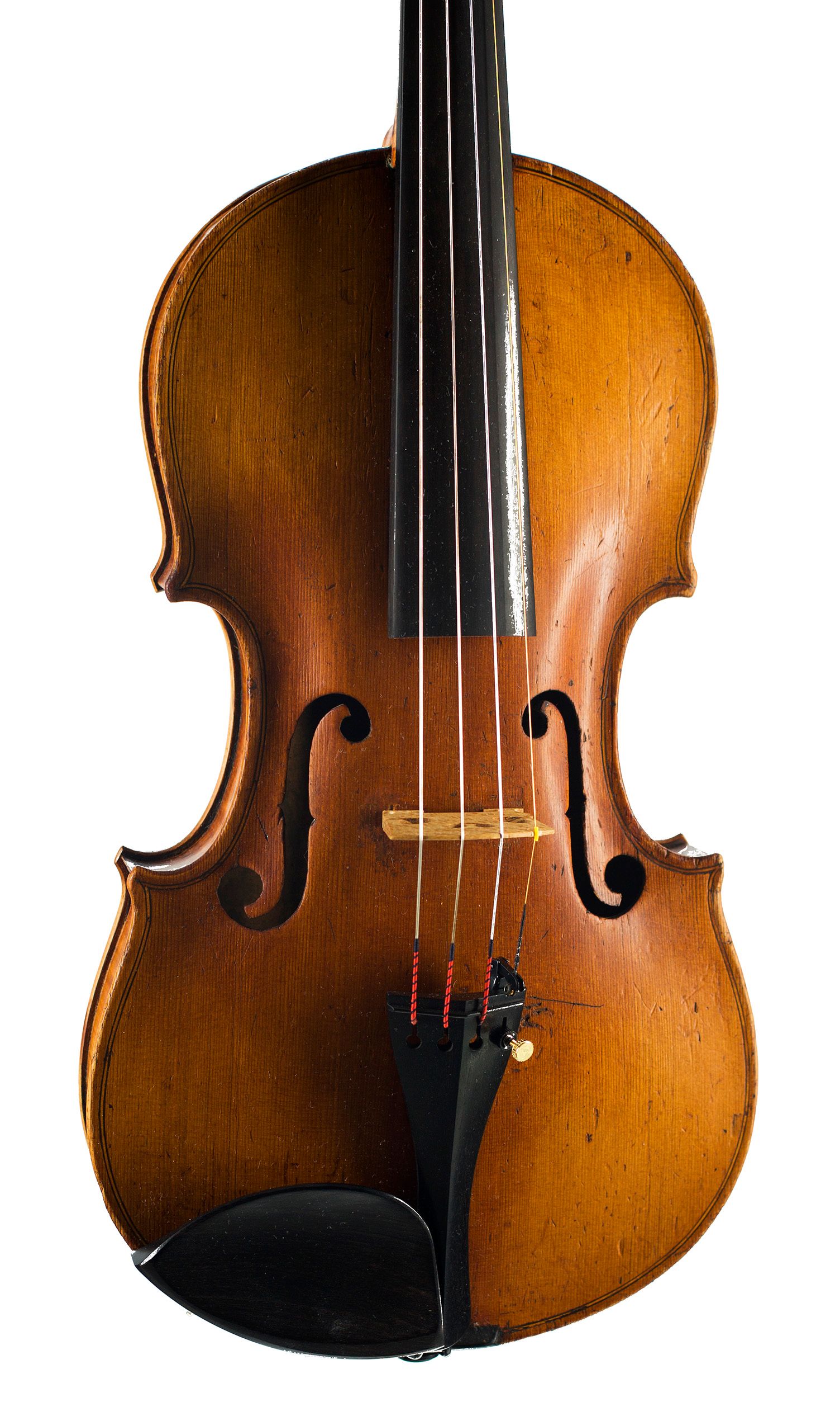 Violin by Charles Cramond, Aberdeen, circa 1820 — angled view, 10°
