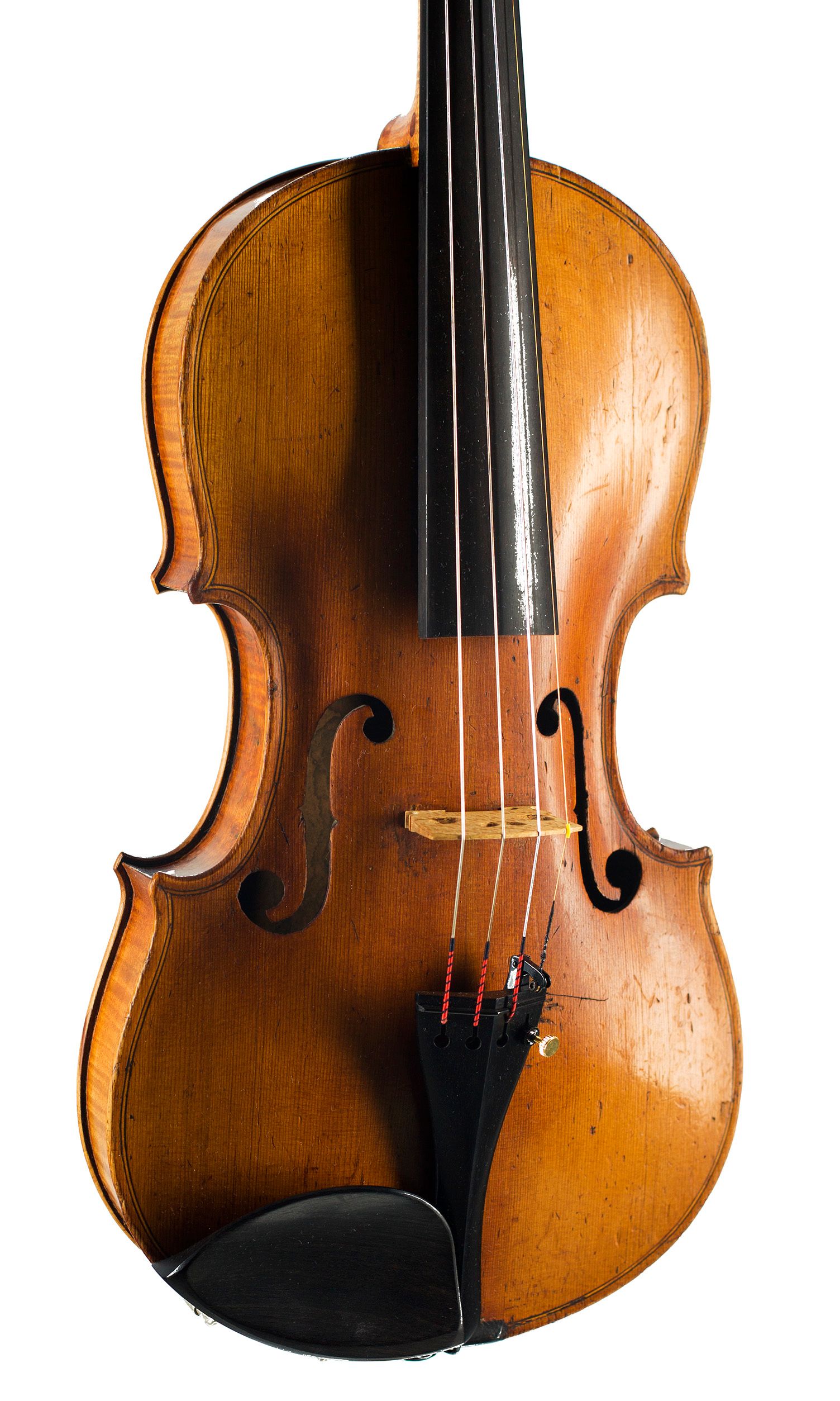Violin by Charles Cramond, Aberdeen, circa 1820 — angled view, 20°