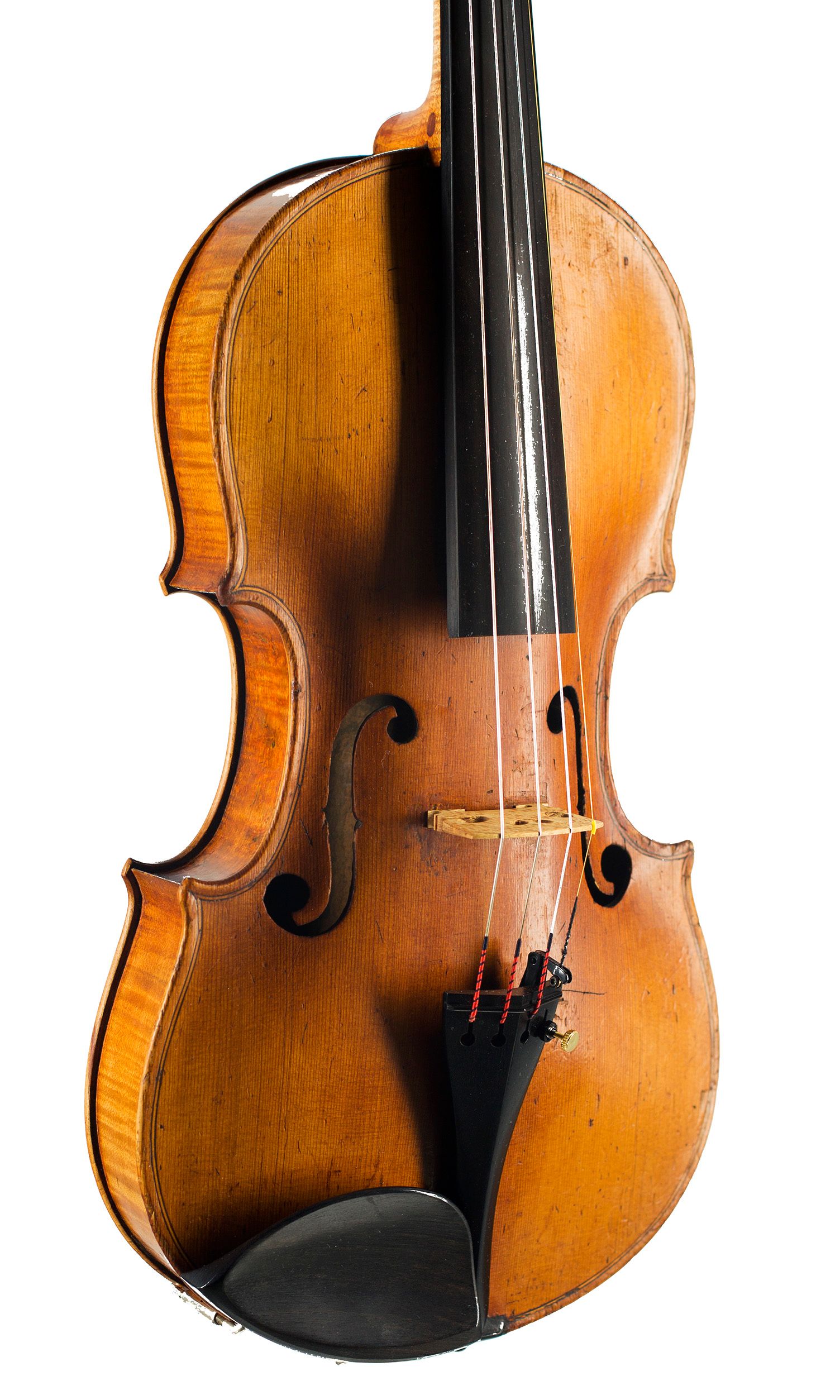 Violin by Charles Cramond, Aberdeen, circa 1820 — angled view, 30°