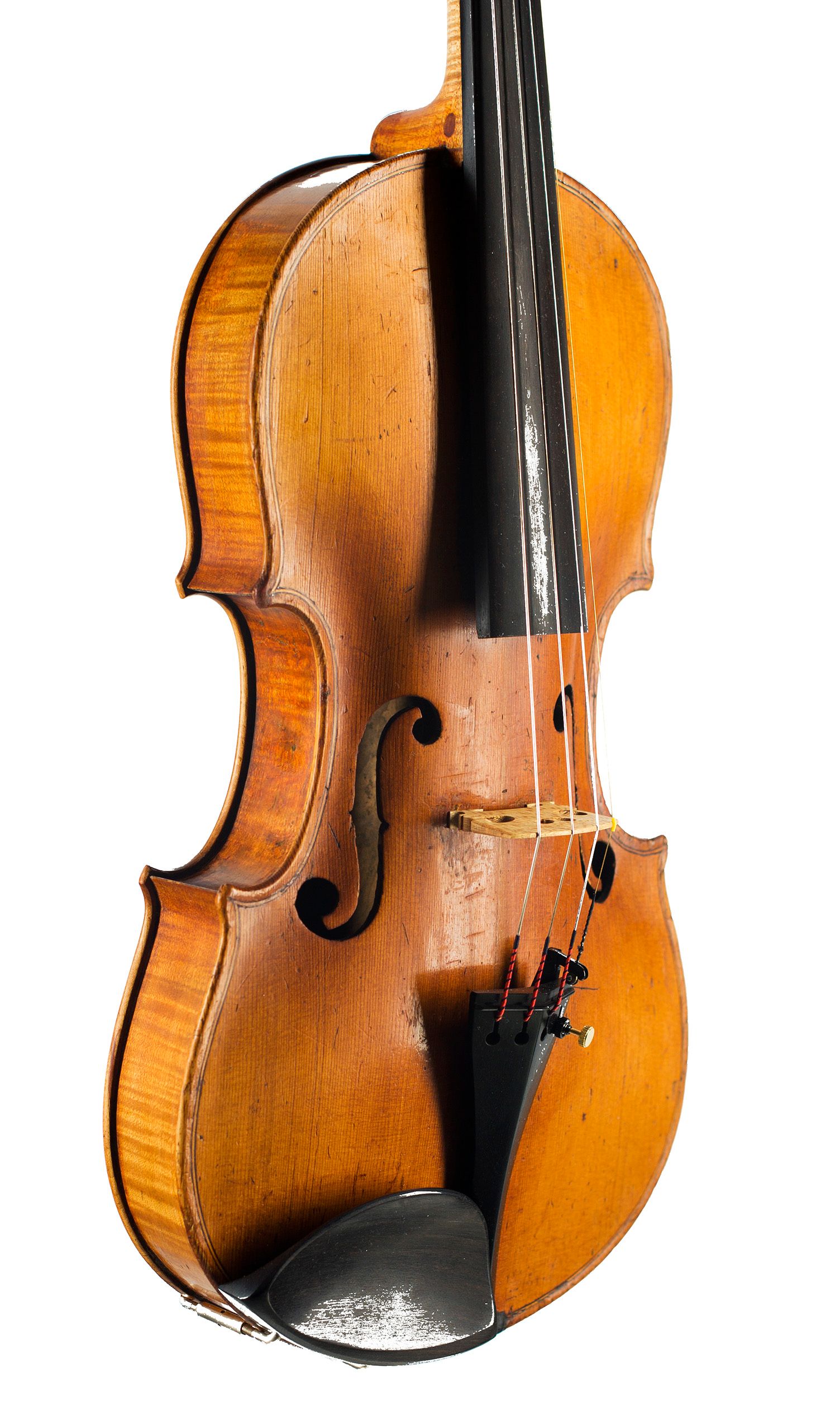 Violin by Charles Cramond, Aberdeen, circa 1820 — angled view, 40°