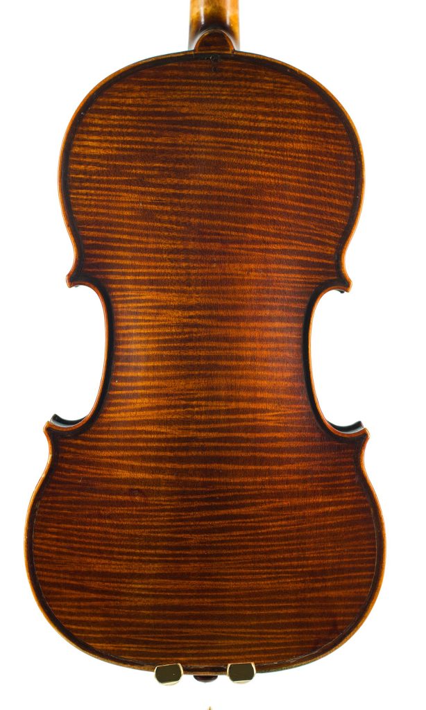 Violin by Nicolas Caussin, Mirecourt — back