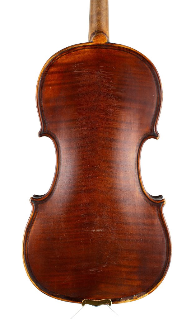 A violin by James Hardie & Sons, Edinburgh, 1891 — back