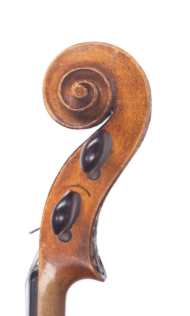 Viola by Thomas Dixon, Kendal, 1894 — scroll