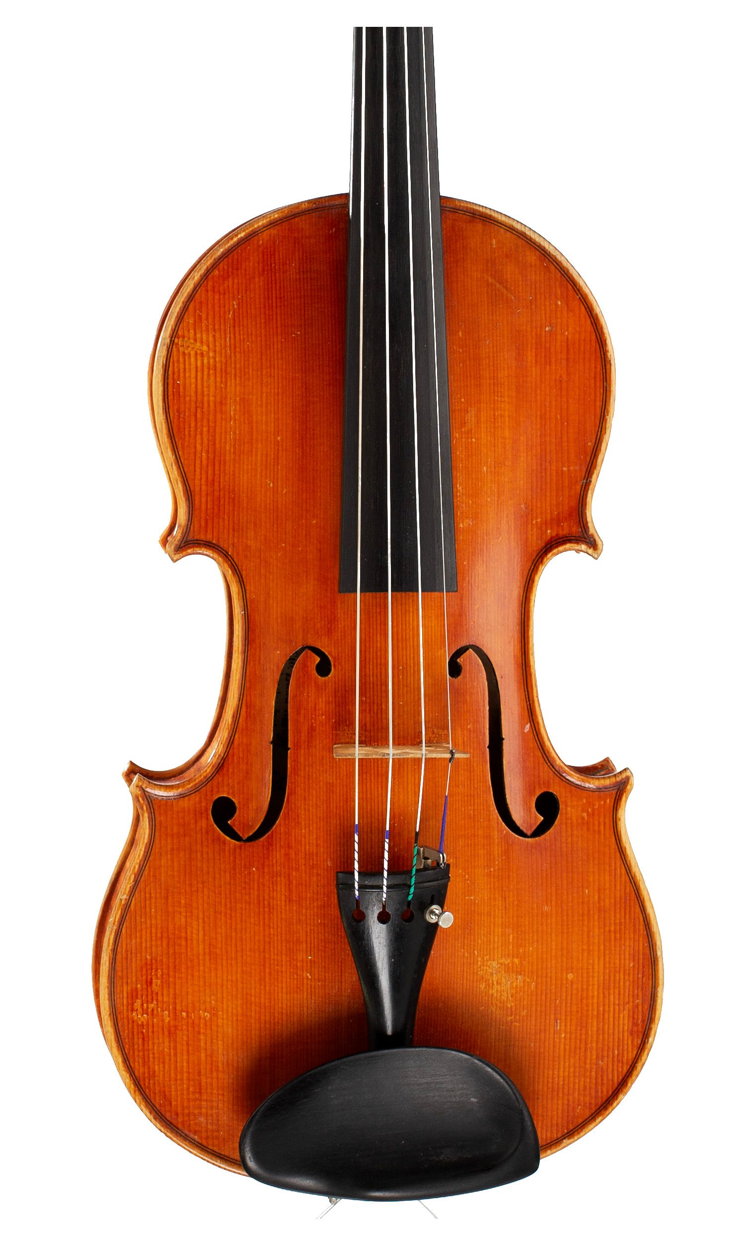 A violin by Giovanni Battista Morassi, Cremona, 1970 — angled view, 10°