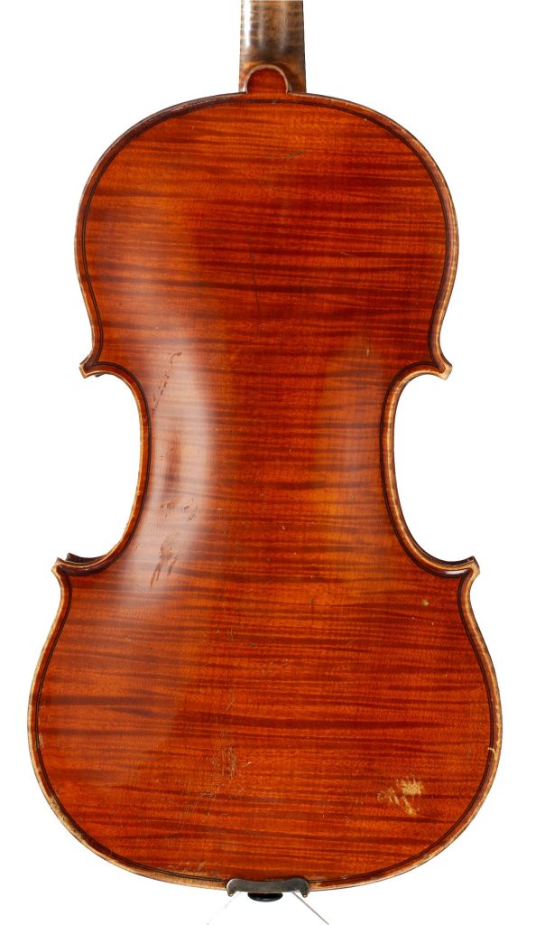 A viola by Emile Menesson, Paris, 1880 — back