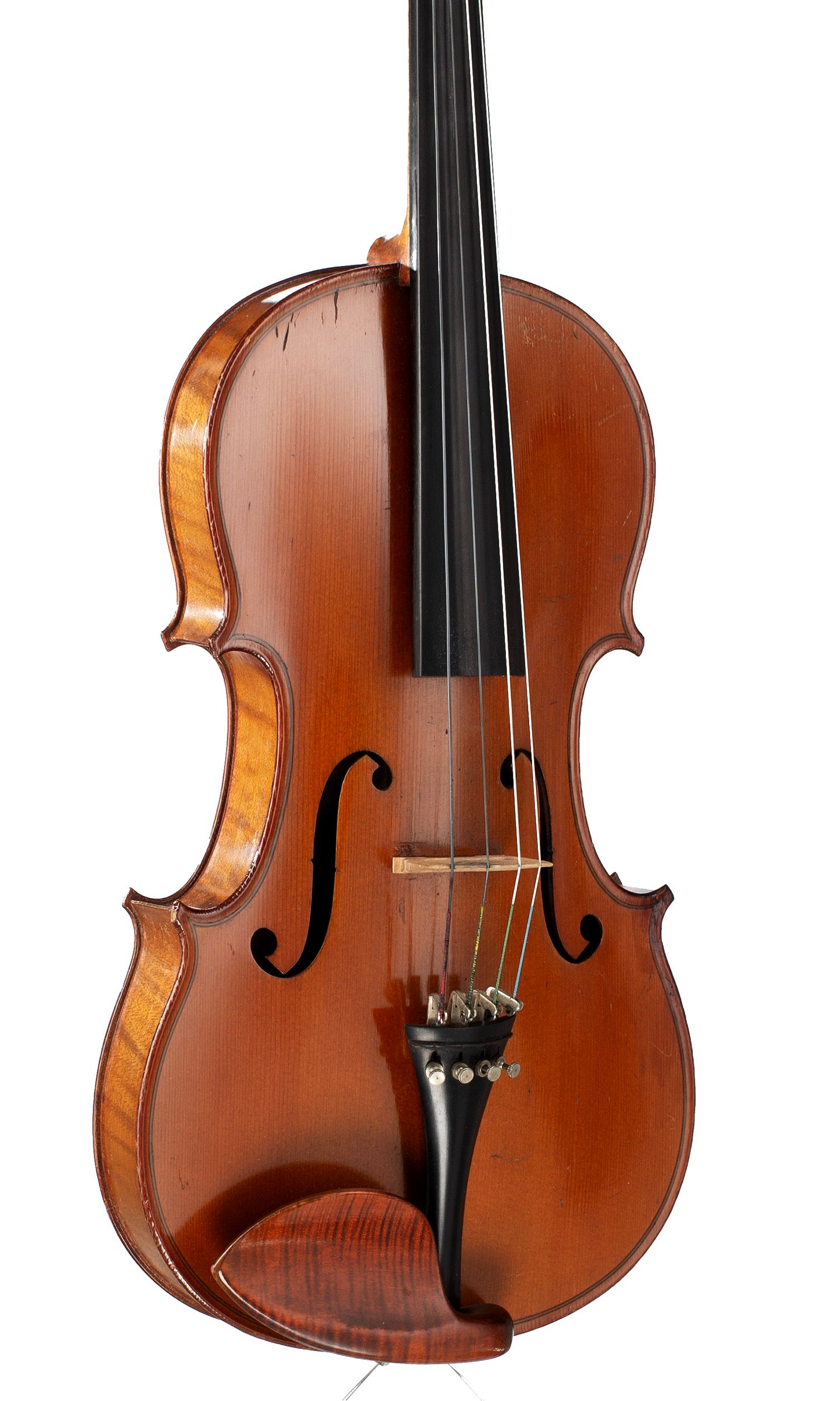 Viola, Workshop of J. B. Colin, Mirecourt, 1918 — angled view, 30°