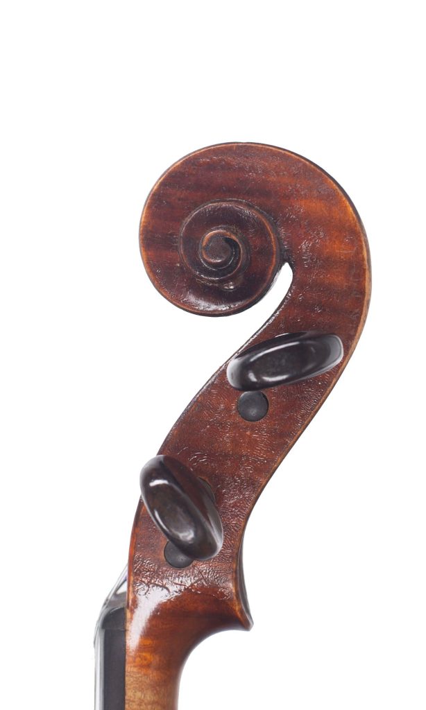 Violin by Georges Adolphe Chanot, Manchester, 1898 — scroll