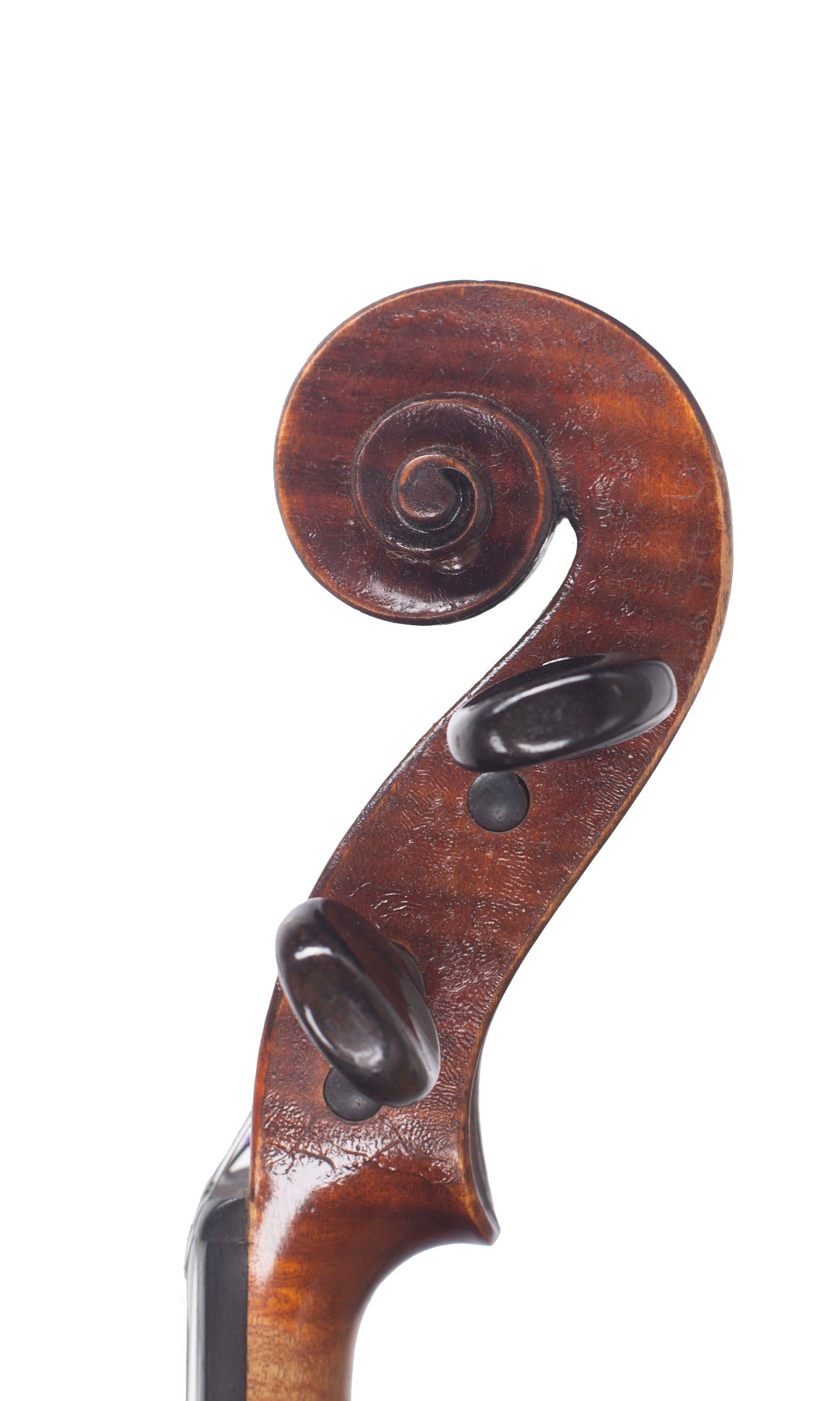 Violin by Georges Adolphe Chanot, Manchester, 1898 — scroll