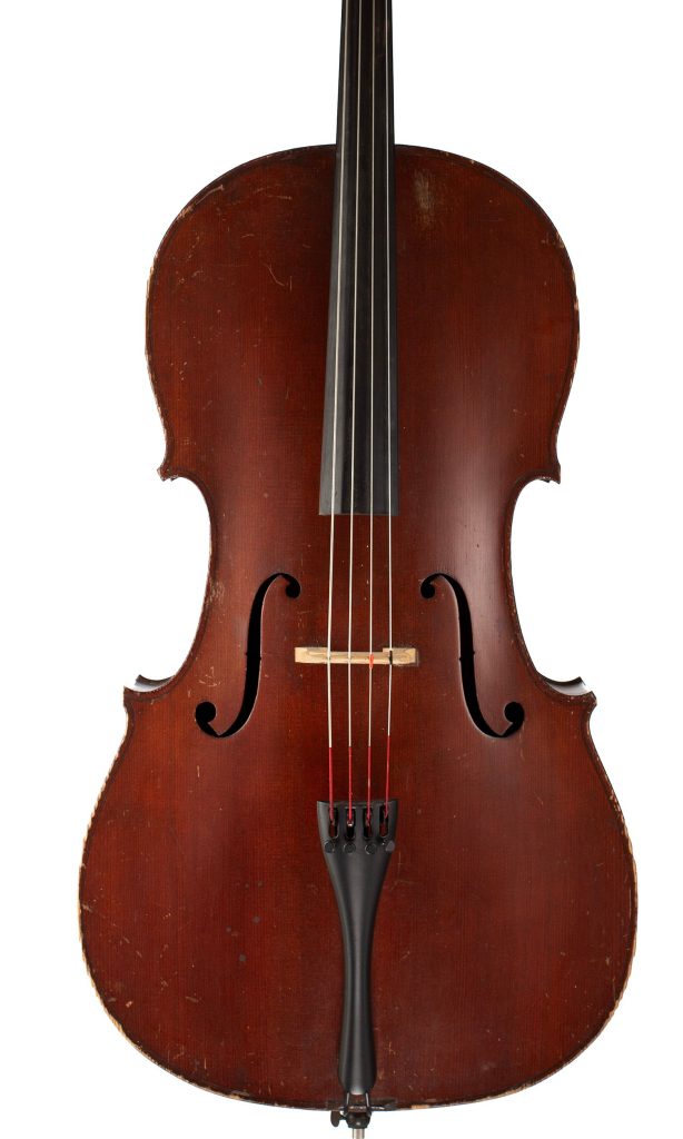 Cello, Workshop of Jérôme Thibouville-Lamy, Mirecourt, circa 1910 — front
