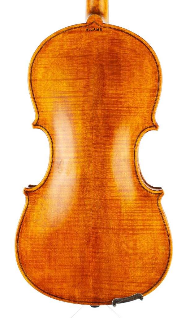 Violin by John Lamb, Shiremoor, 1898 — back