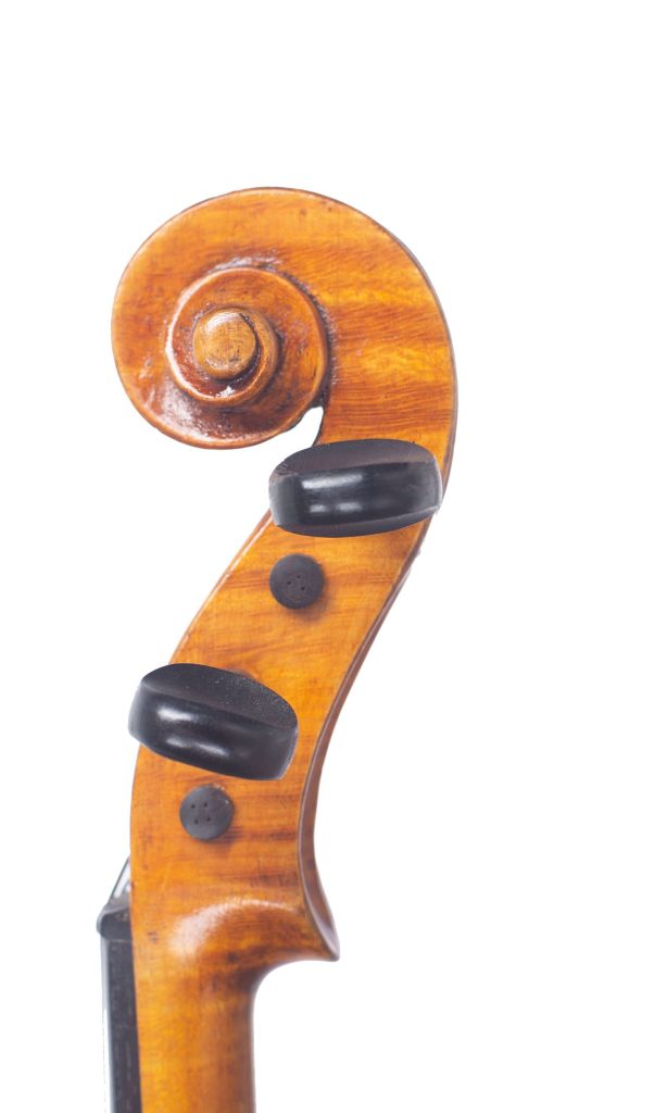 Violin by John Lamb, Shiremoor, 1898 — scroll