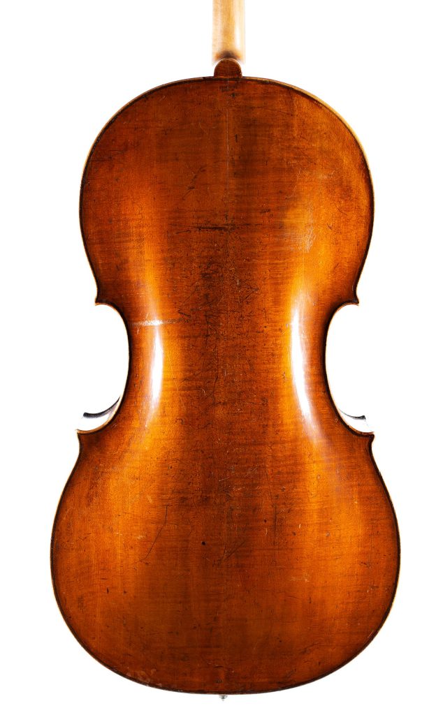 Cello by Charles and Samuel Thompson, London, circa 1770 — back