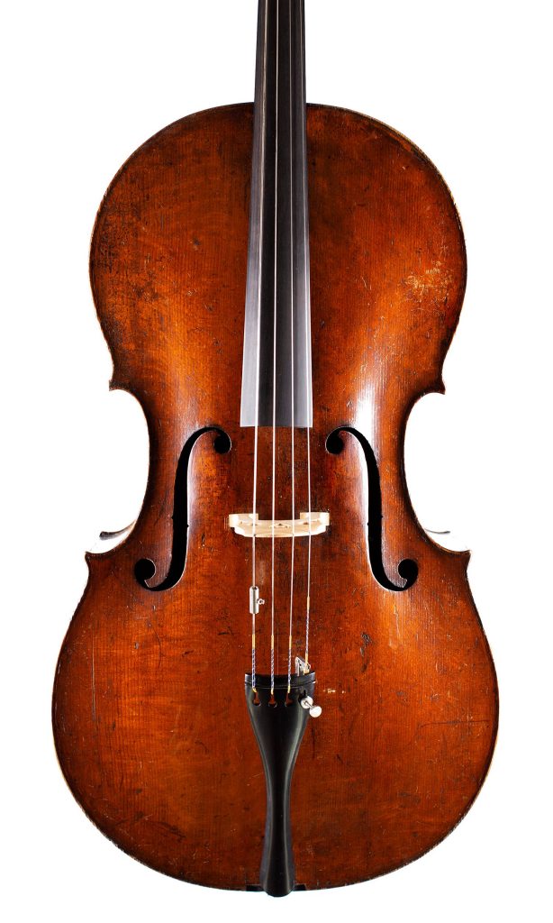 Cello by Charles and Samuel Thompson, London, circa 1770 — front