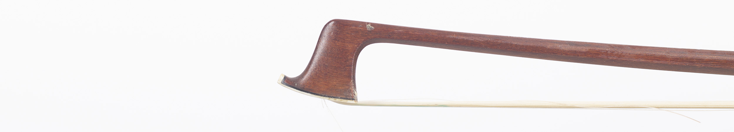 A silver-mounted bow by Richard Geipel, Markneukirchen — head