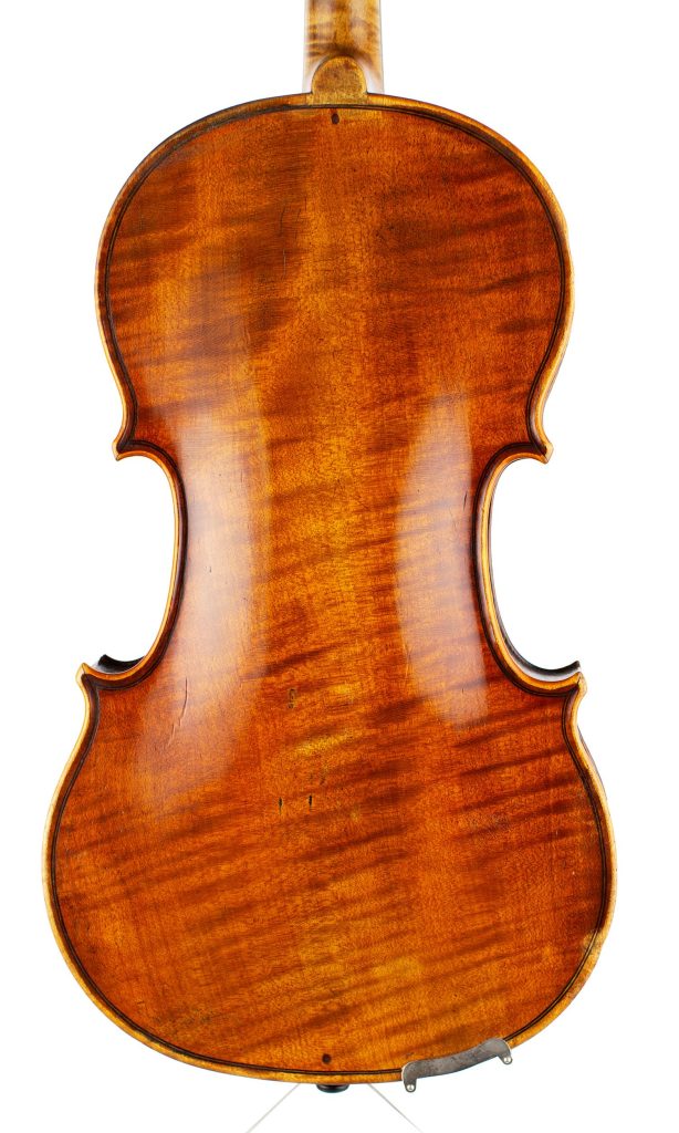 Violin by Etienne Perrin, Mirecourt, circa 1830 — back