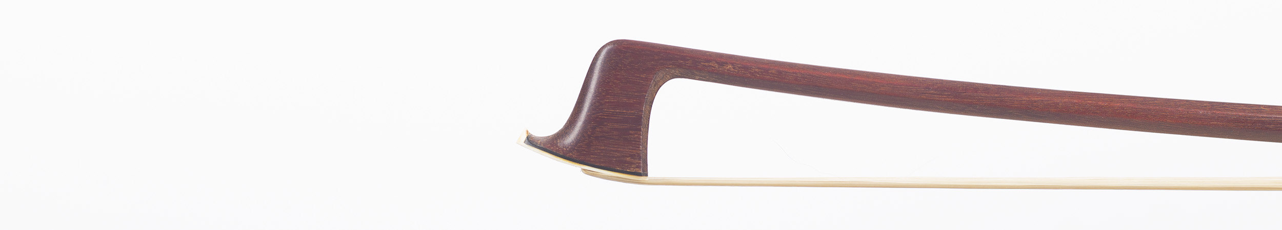 A silver-mounted violin bow by Roderich Paesold — head