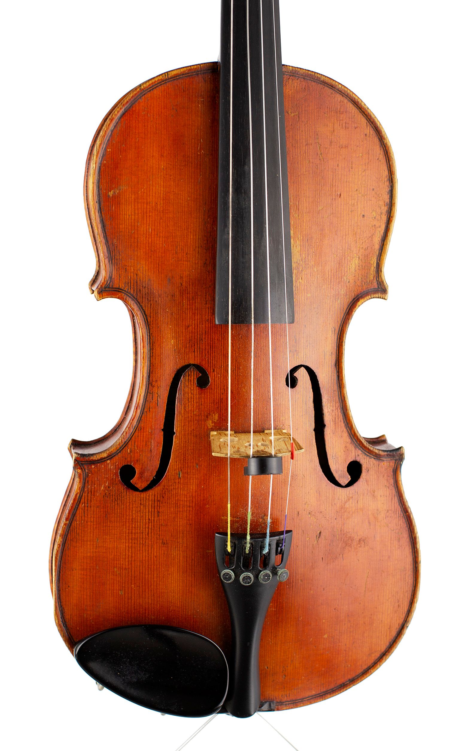 A violin by Emmanuel Whitmarsh, London, 1917 — angled view, 10°