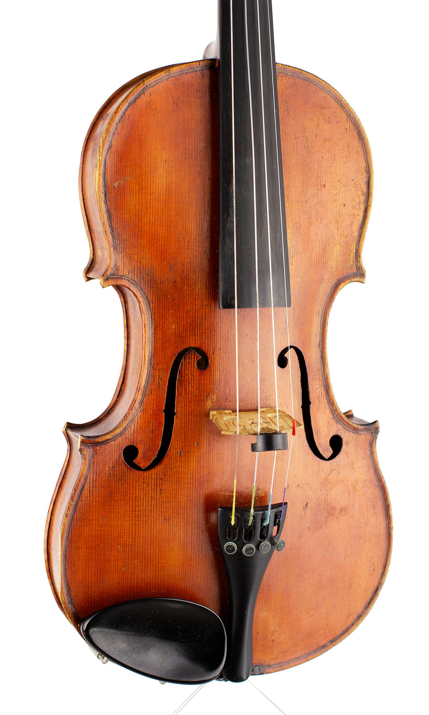 A violin by Emmanuel Whitmarsh, London, 1917 — angled view, 20°