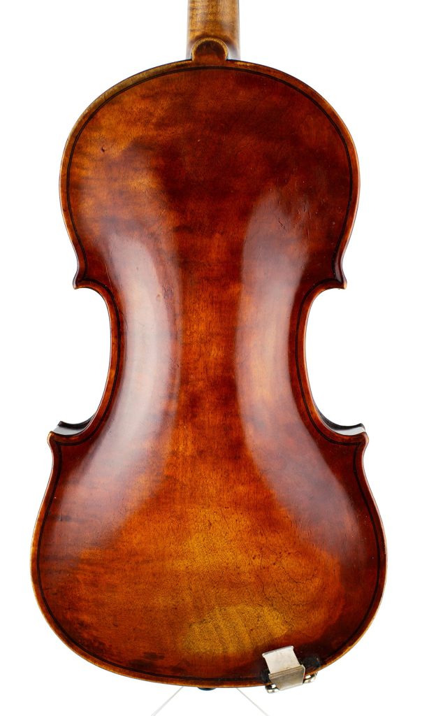 A violin by Ernest J. Saunders, London, 1920 — back