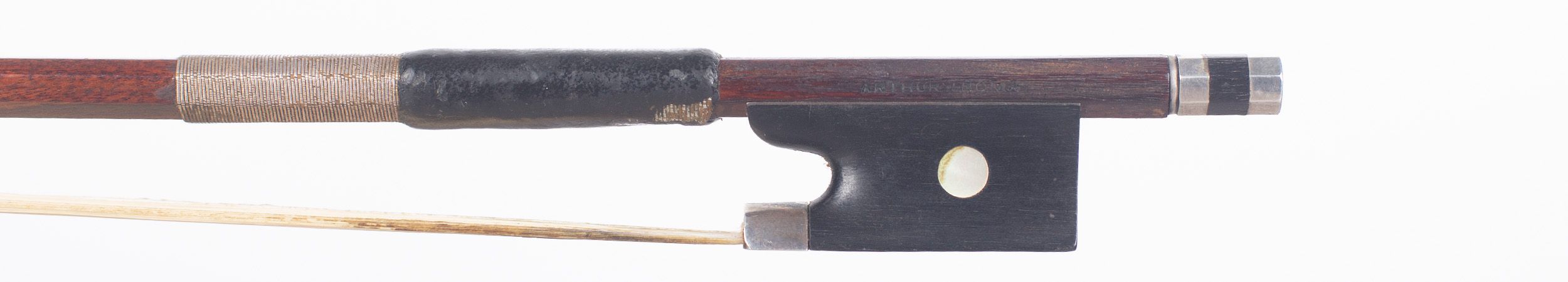 A silver-mounted violin bow by Arthur Thoma, Germany, circa 1920 — frog