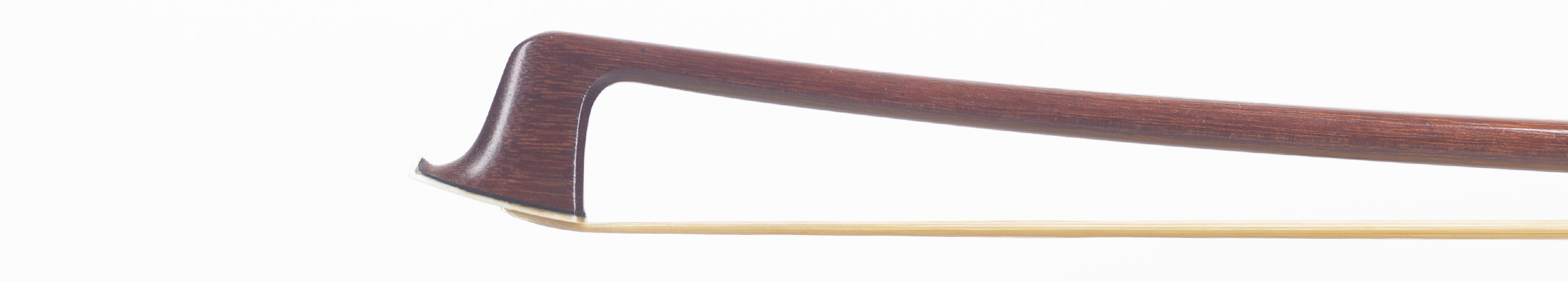 A silver-mounted violin bow by Eugène Sartory, Paris — head