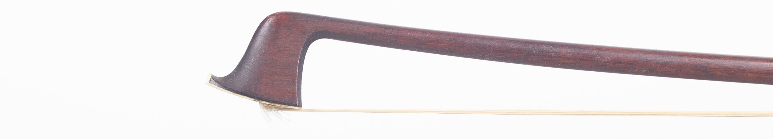 A silver-mounted violin bow by James Tubbs, London, circa 1870 — head