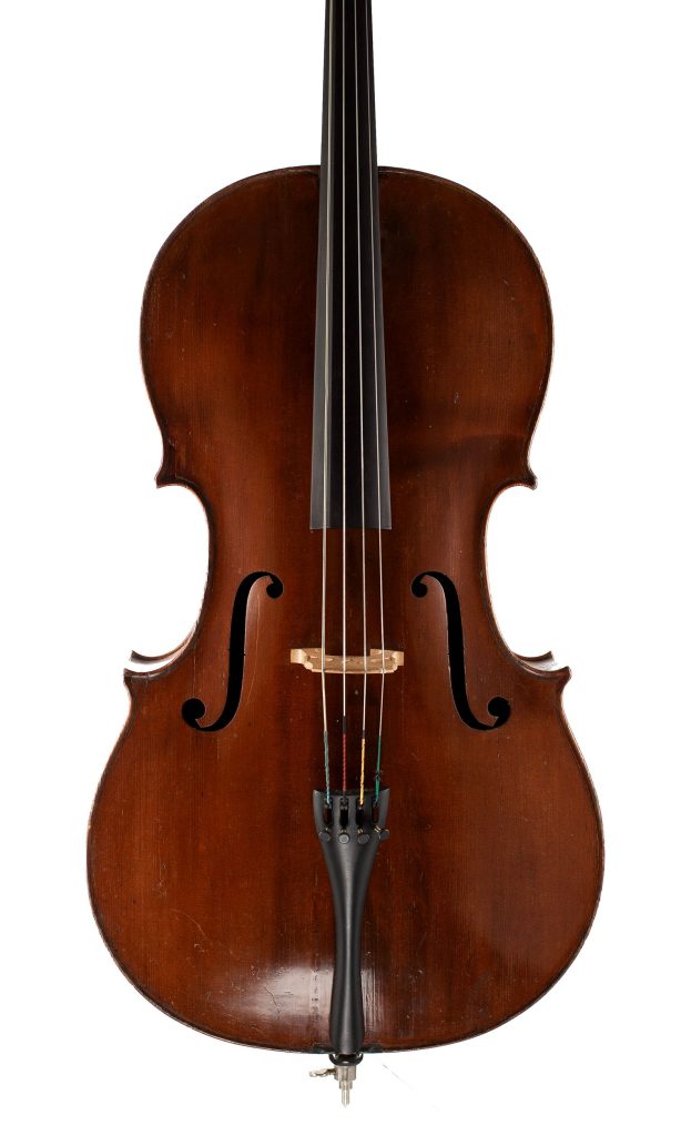Cello by Plumerel, Mirecourt, circa 1850 — front