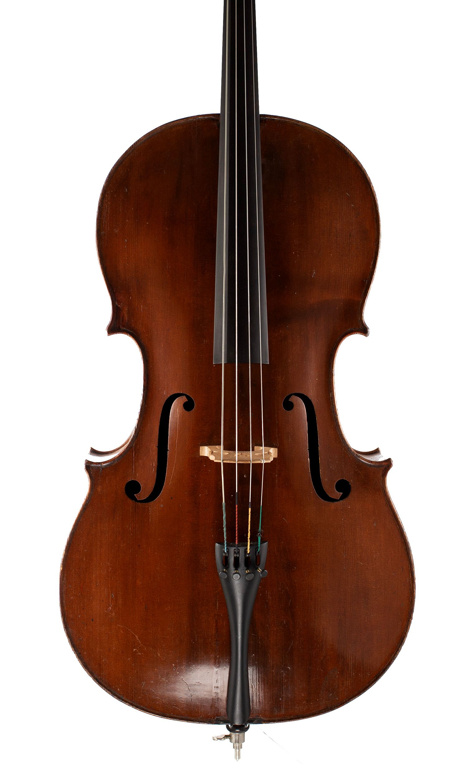 Cello by Plumerel, Mirecourt, circa 1850 — front