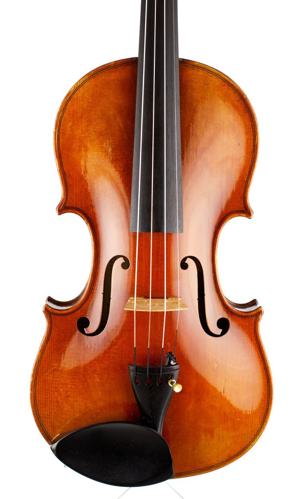 Violin by Paul Hilaire, Mirecourt, 1947 — front