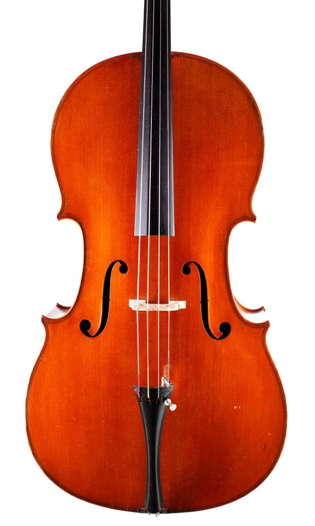 Cello, Workshop of Jérôme Thibouville-Lamy, Mirecourt, early 20th Century circa 1900, over 100 years old — front