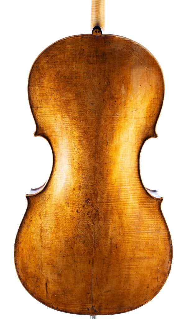 Cello by William Taylor, London, circa 1800 — back
