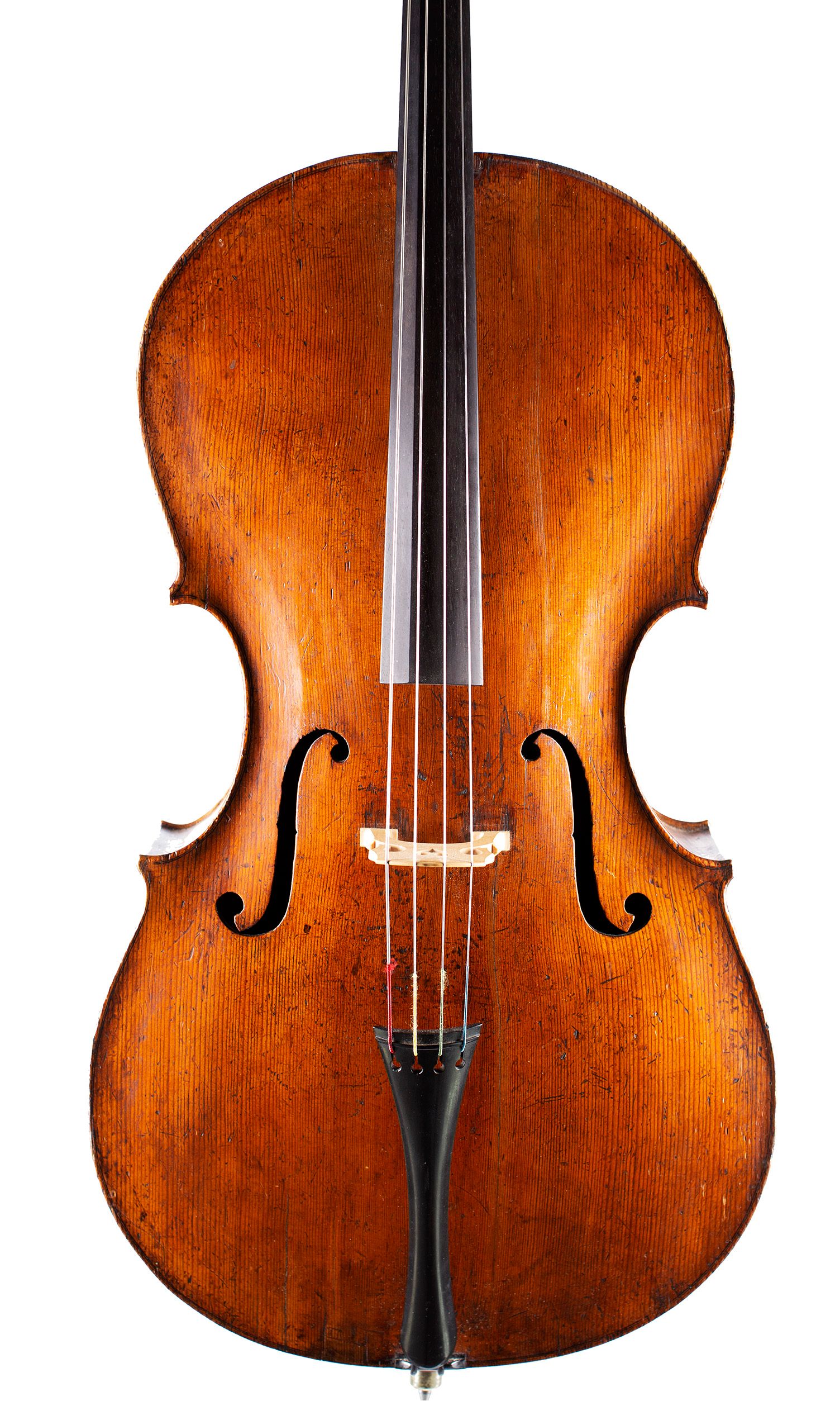 Cello by William Taylor, London, circa 1800 — front