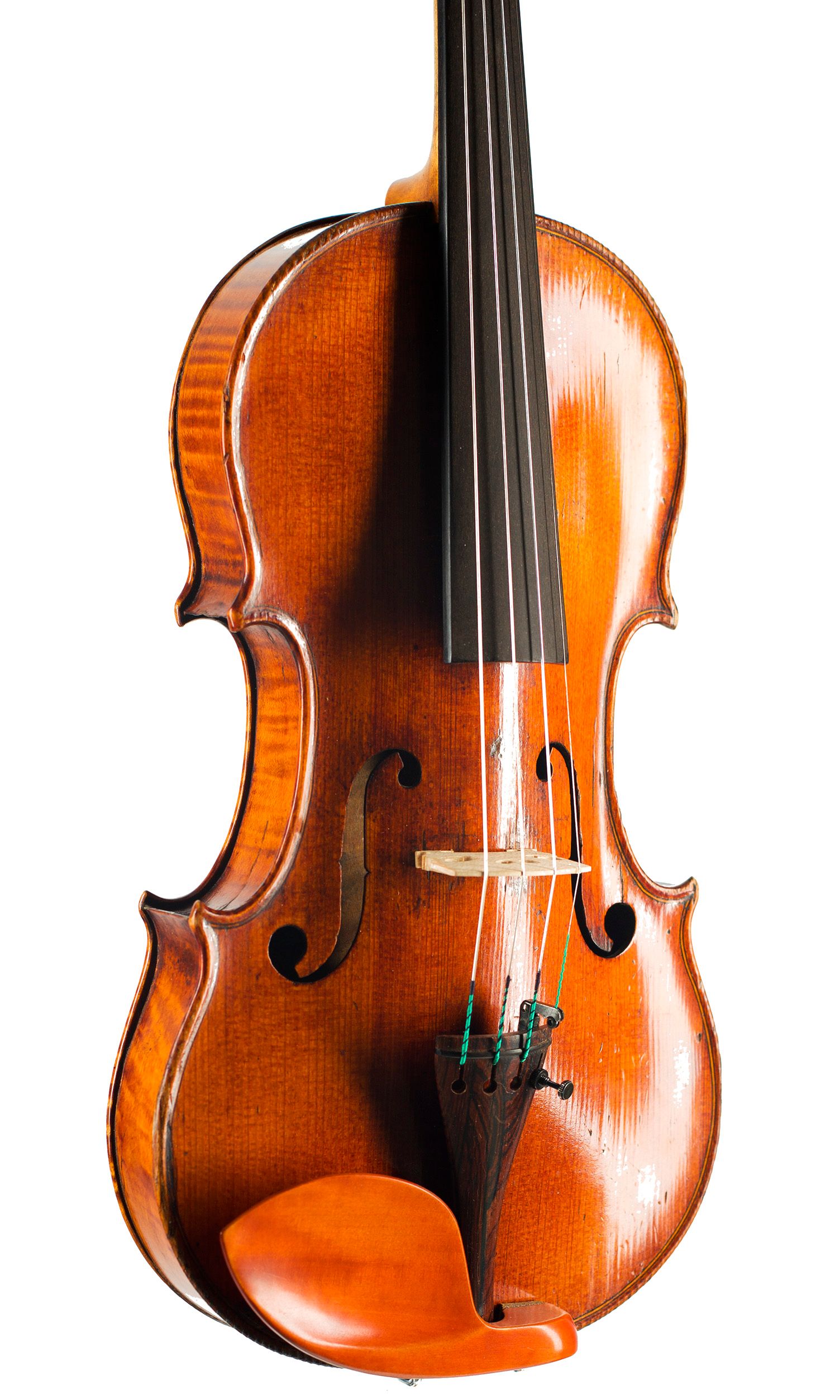 Violin by Jacob Fendt, London, circa 1830 — angled view, 30°