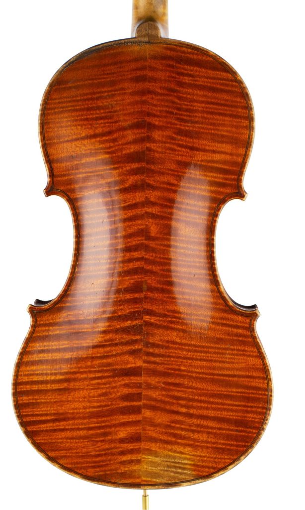 Violin, by Ch. J.B. Collin-Mezin, Paris, 1882 — back