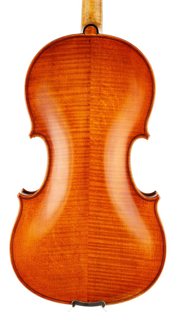 A viola by Julian Emery, Aberystwyth, 1987 — back