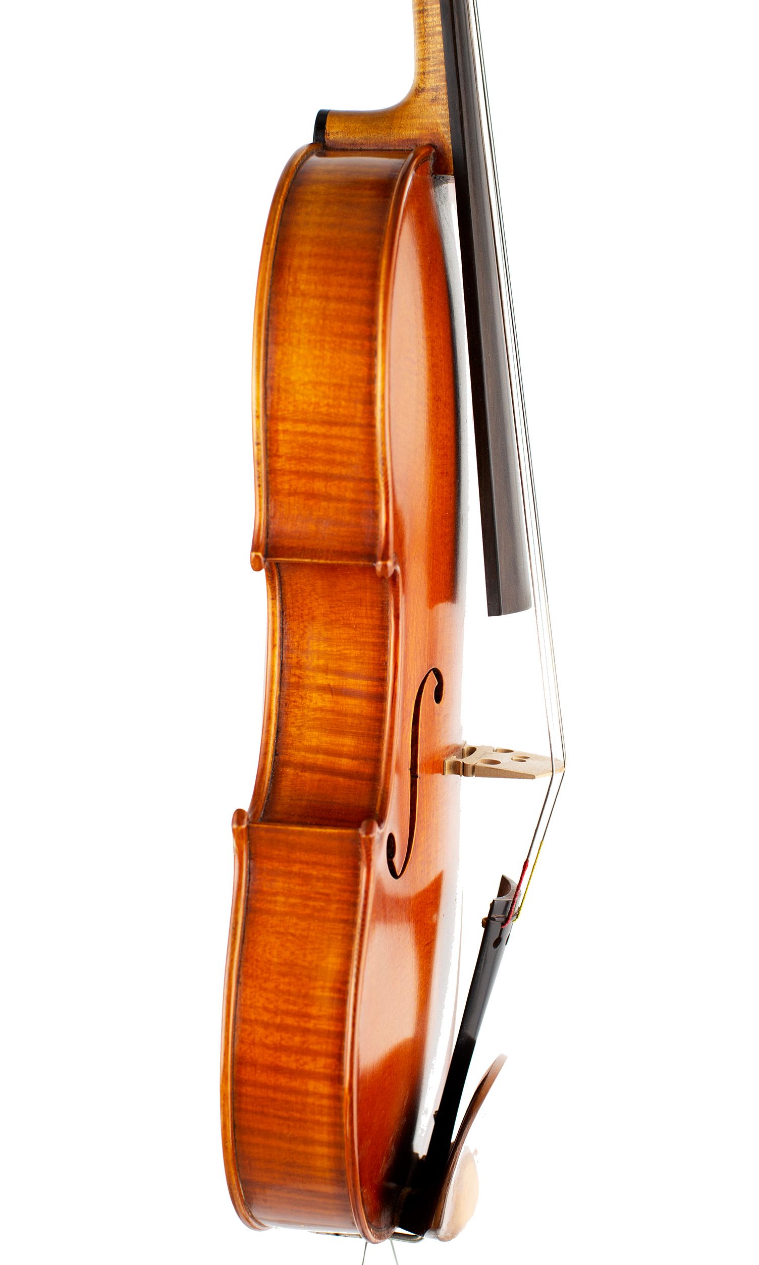 A viola by Julian Emery, Aberystwyth, 1987 — angled view, 80°