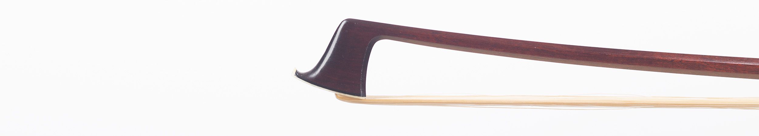 A silver-mounted violin bow by Albert Nürnberger, Germany — head