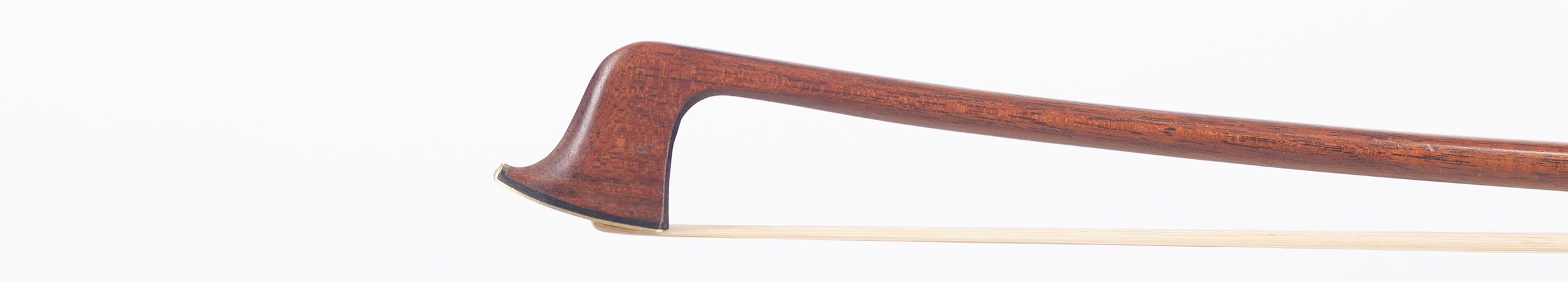 A gold-mounted violin bow by Louis Morizot (freres), Mirecourt — head