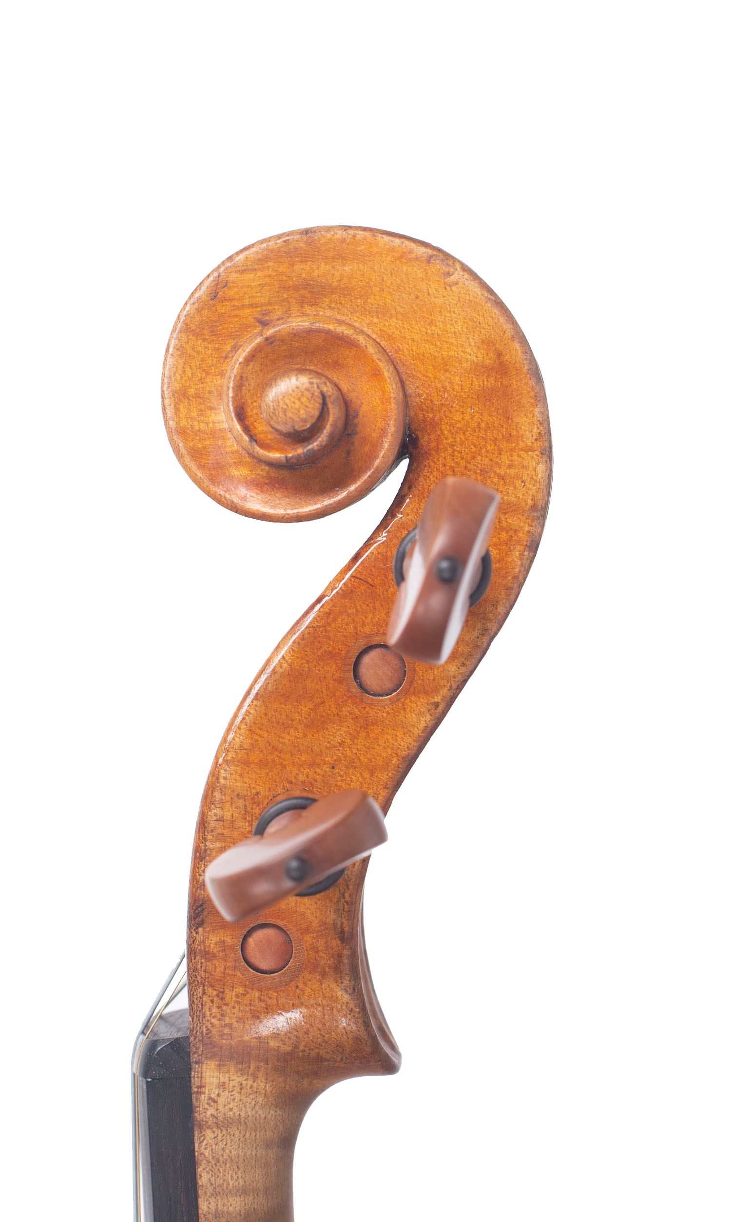 Violin by Joseph Laurent Mast, Toulouse, circa 1800 — scroll