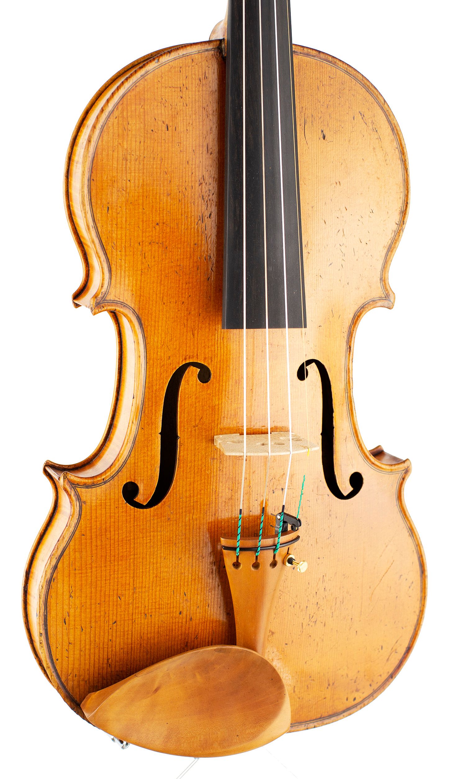 Violin by Joseph Laurent Mast, Toulouse, circa 1800 — angled view, 20°