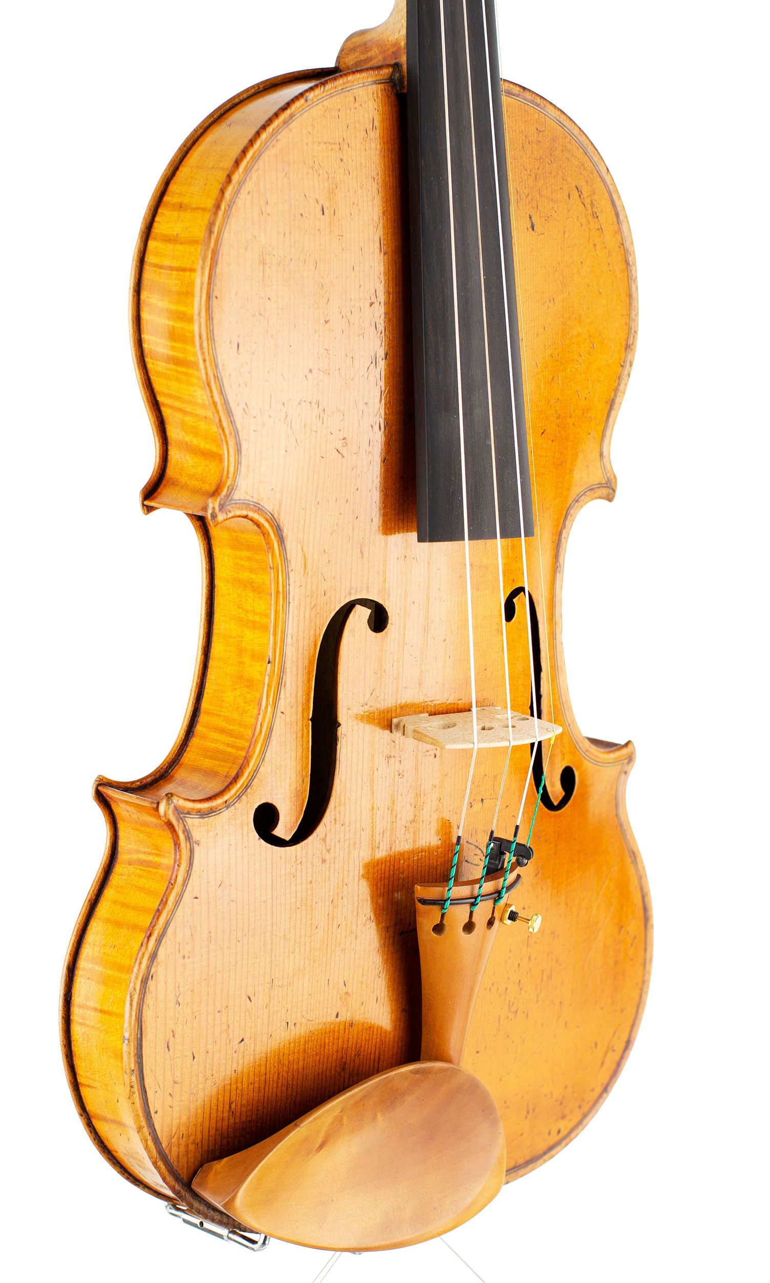Violin by Joseph Laurent Mast, Toulouse, circa 1800 — angled view, 40°