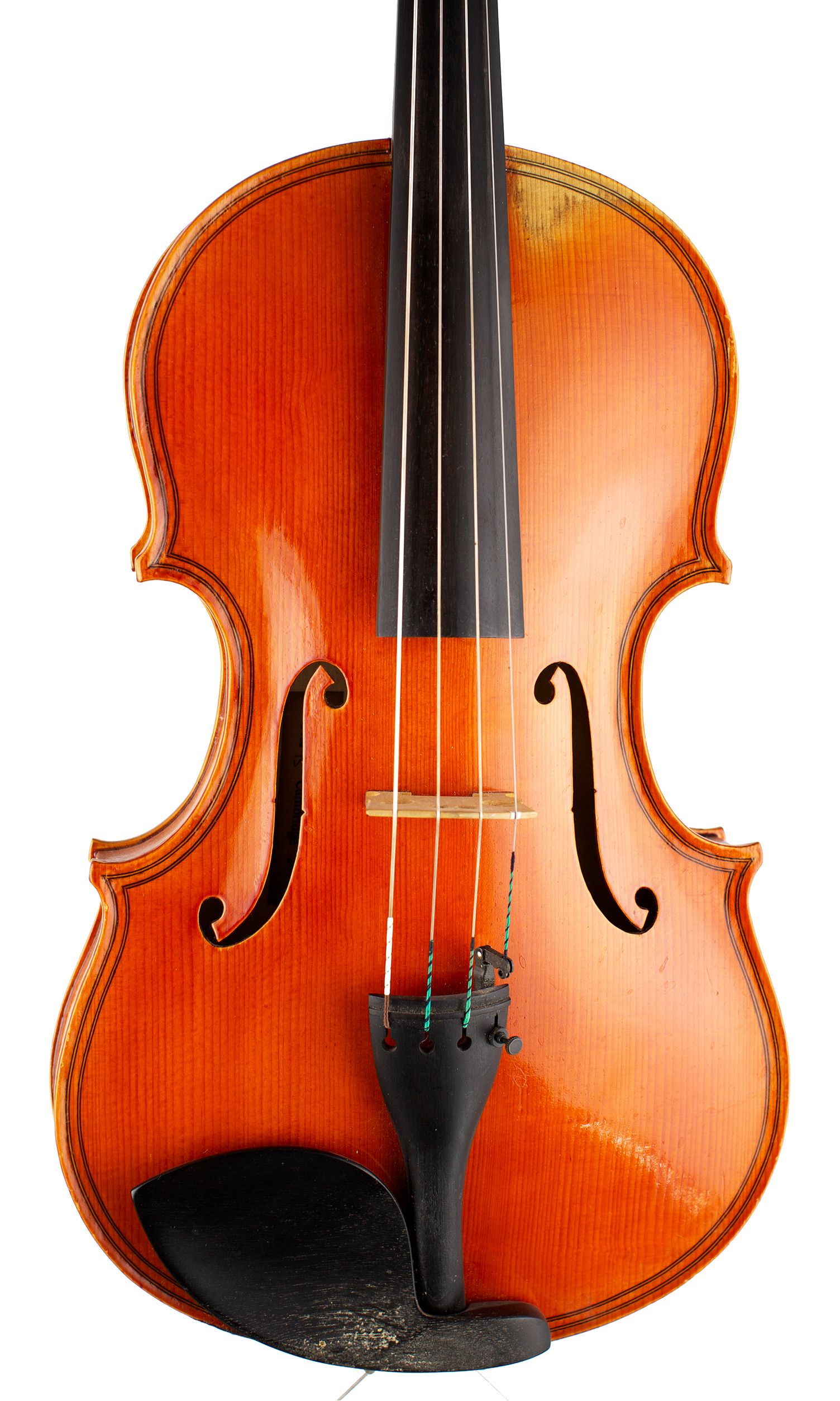 A viola by Rodrick R. Ward, Cambridge, 2010 — angled view, 10°